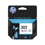 HP 302 - 4 ml - colore (ciano, magenta, giallo) - originale - cartuccia d'inchiostro - per Deskjet 11XX, 21XX, 36XX; Envy 451X, 452X; Officejet 38XX, 46XX, 52XX